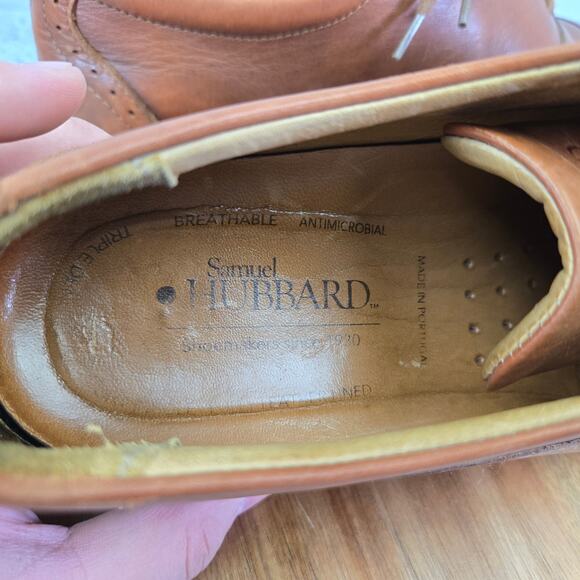 Samuel Hubbard Market Cap Toe Whiskey Brown Lifestyle Daily Oxford Shoe Mens 9 - Picture 13 of 14